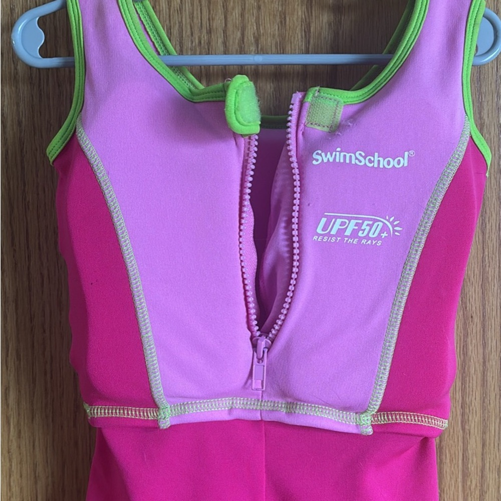 Kids Pink and Green Swim Vest
